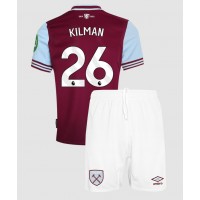 Stroje piłkarskie West Ham United Max Kilman #26 Koszulka Podstawowej dla dzieci 2024-25 Krótki Rękaw (+ szorty)